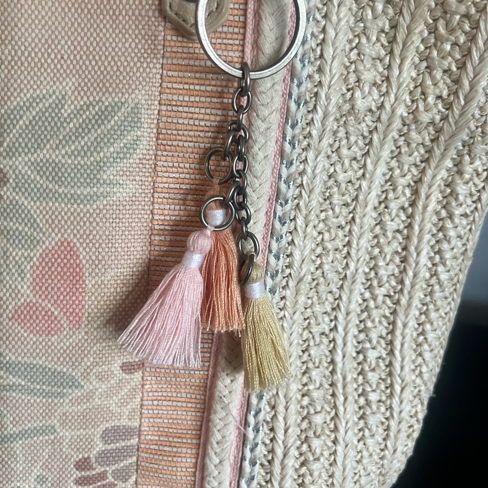 Sakroots Summer Peach Floral Tote Bag - Picture 4 of 5